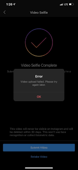 video verification failed 