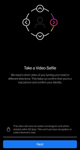 video selfie on instagram