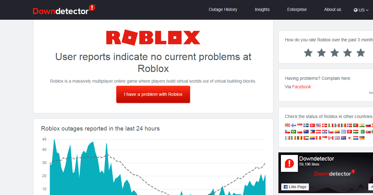 check roblox server