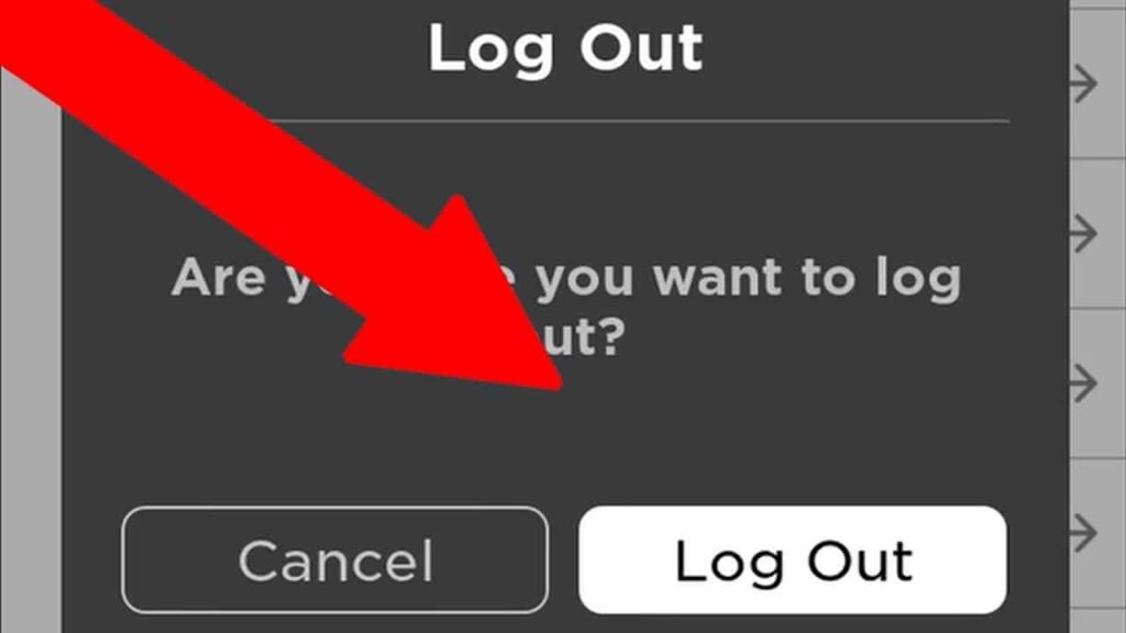 log out of your account after playing a game on Roblox