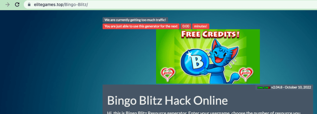 Bingo Blitz Hack