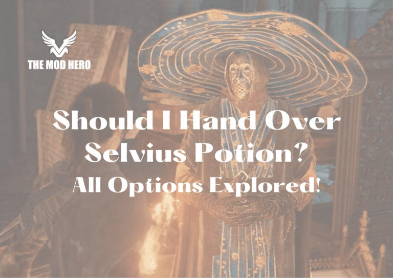 Should I Hand Over Selvius Potion?