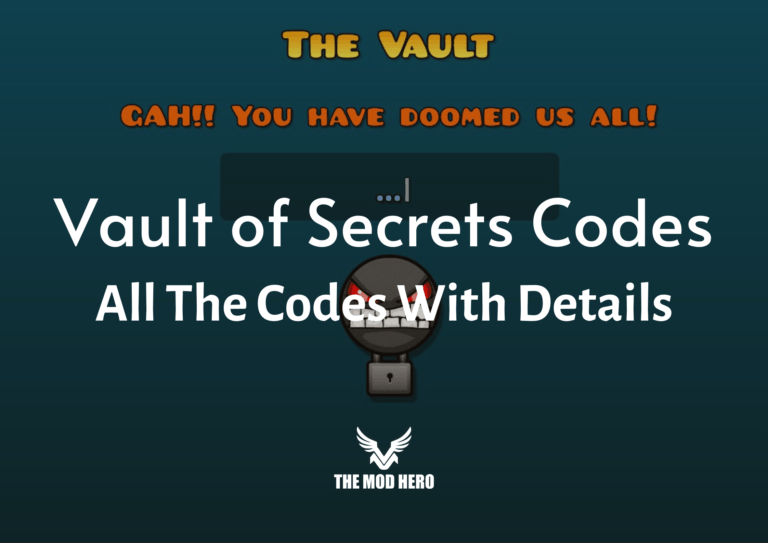 Vault of Secrets Codes